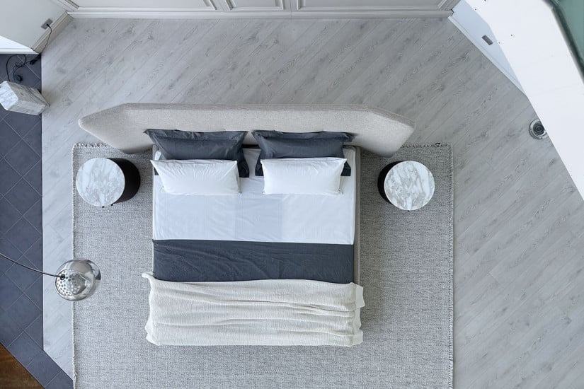 Lit Rever en tissu gris (Offre Expo) - 6