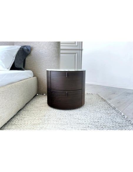 Onda Marble Bedside Table (Expo Offer) Poliform - 1