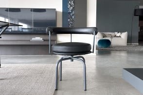 Cassina LC7 Anthracite Leather Chair (Expo Offer) 2