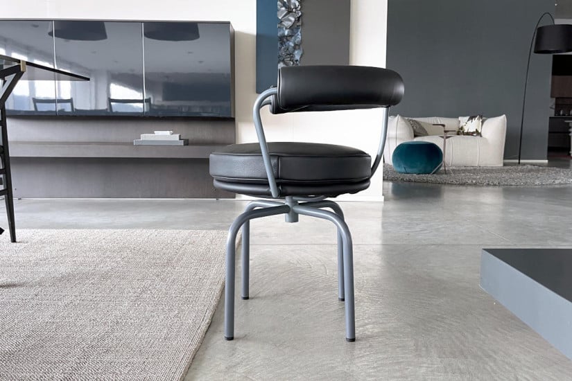 LC7 Anthracite Leather Chair (Expo Offer)  - 3