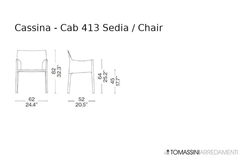 Cab 413 Leather Chair  - 7