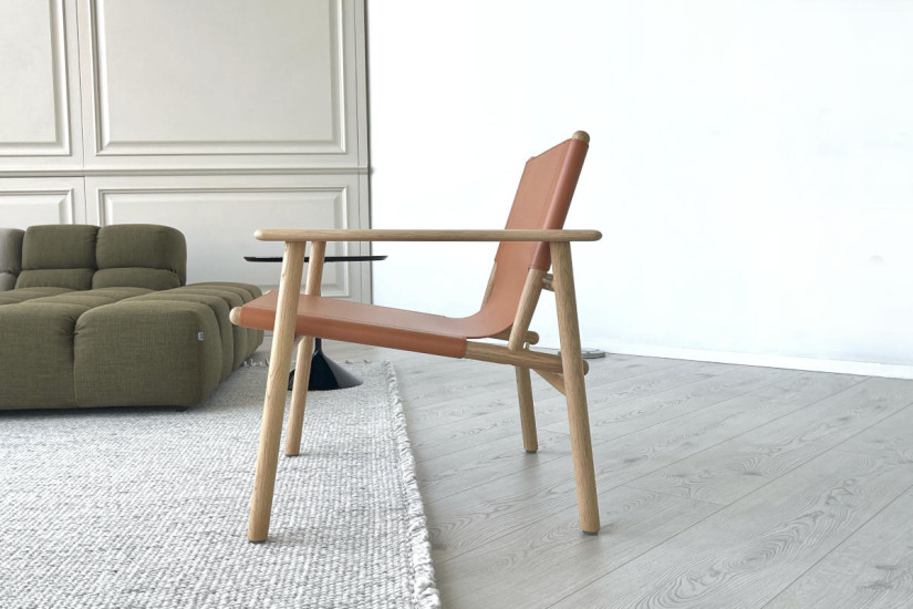 Cordoba Orange Leather Armchair (Expo Offer) B&B Italia - 3