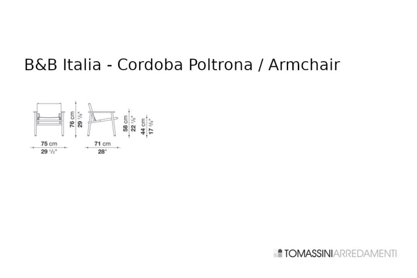 Cordoba Orange Leather Armchair (Expo Offer) B&B Italia - 7