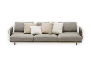 Eden Outdoor 3 Seater Sofa Roda - 1 2