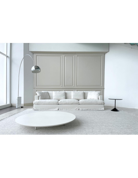 Canapé Karma en tissu blanc (Offre Expo) Saba - 1