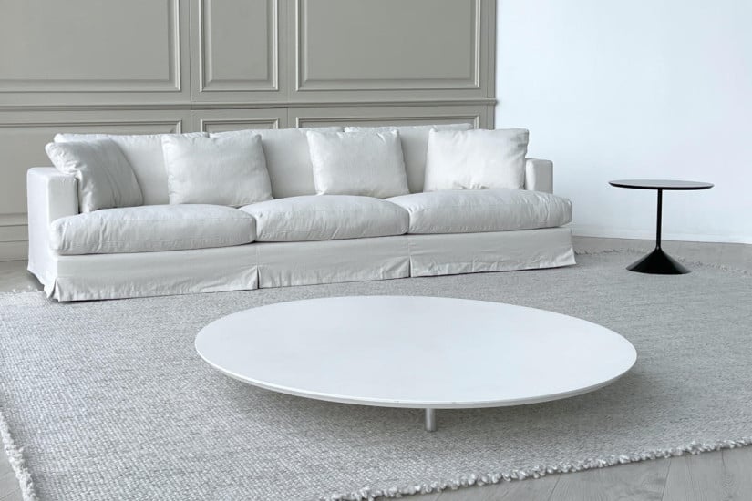 Canapé Karma en tissu blanc (Offre Expo) Saba - 2