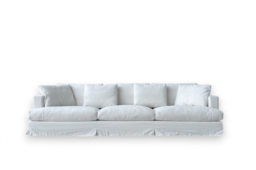 Canapé Karma en tissu blanc (Offre Expo) Saba - 7