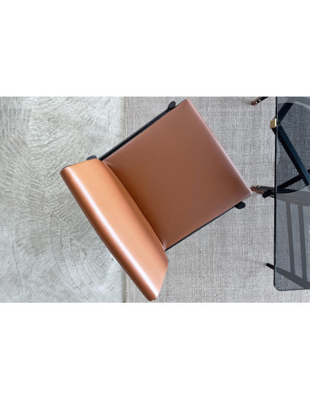 Ipanema Brown Leather Chair (Expo Offer) Poliform - 5
