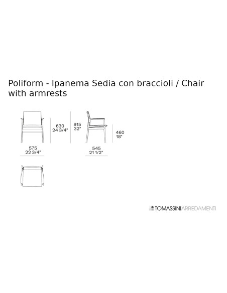 Ipanema Brown Leather Chair (Expo Offer) Poliform - 7