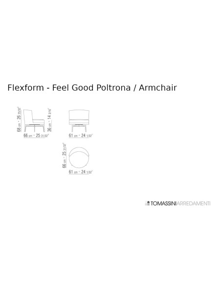 Feel Good Brown Leather Armchair (Expo Offer) Flexform - 3