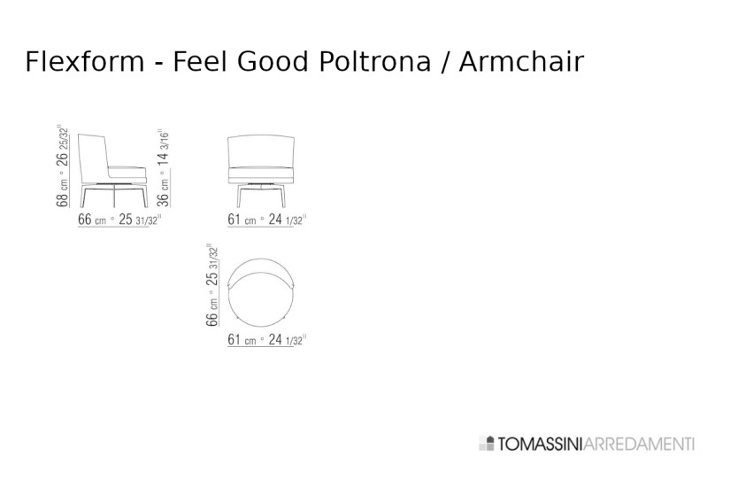 Feel Good Brown Leather Armchair (Expo Offer) Flexform - 3
