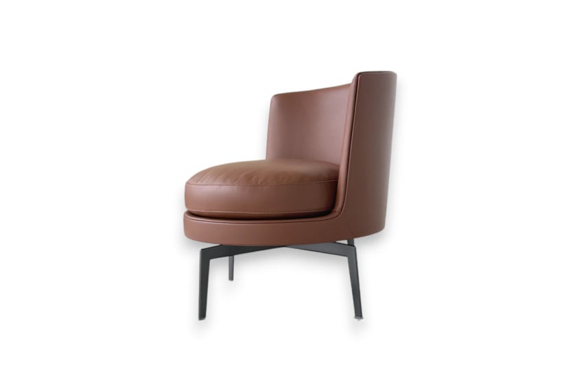 Fauteuil Feel Good en cuir marron (Offre Expo) Flexform - 6