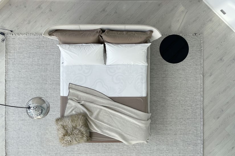 Lit Alys 10 en tissu beige (Offre Expo) - 8