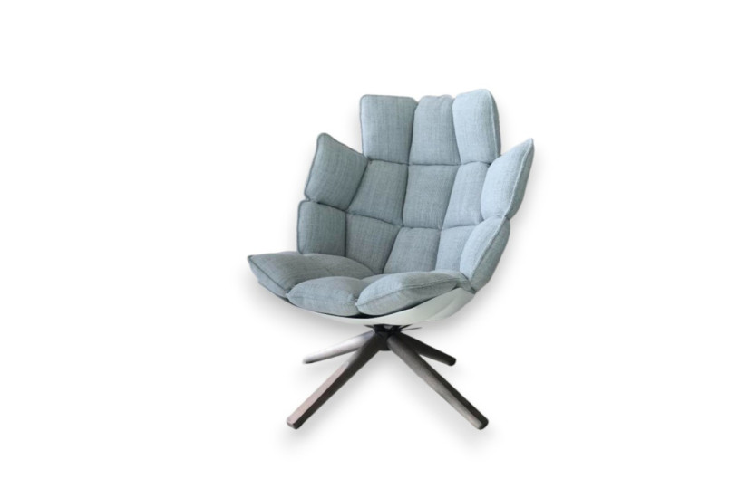 Poltrona Husk in tessuto grigio (Offerta Expo) B&B Italia - 5
