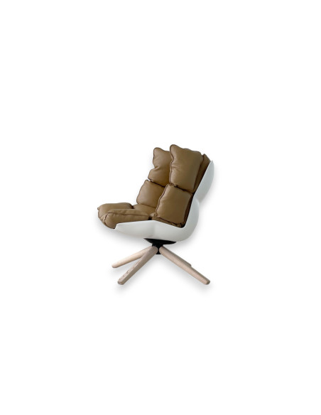 Poltrona Husk in pelle marrone (Offerta Expo) B&B Italia - 6
