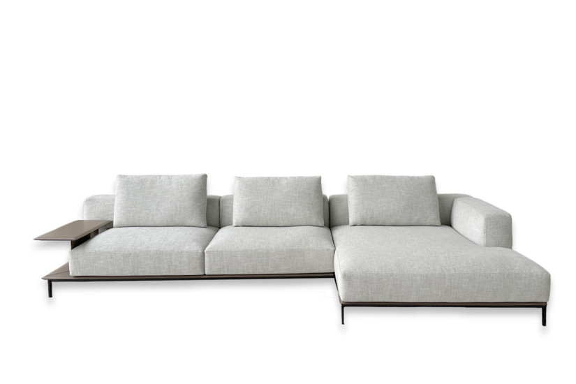 Divano Brera in tessuto tortora (Offerta Expo) Poliform - 9