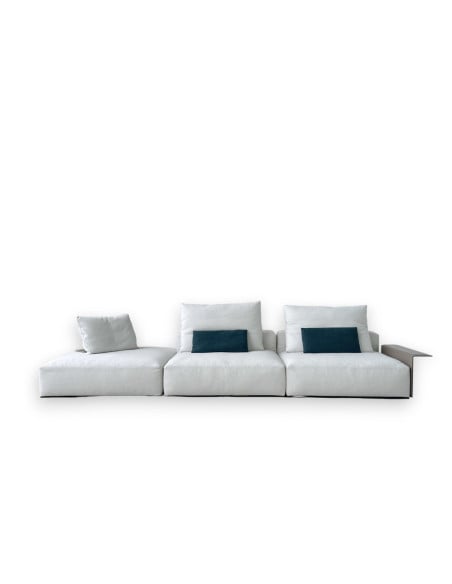 Westside Soft Ivory Fabric Sofa (Expo Offer) Poliform - 8