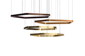 Lampada a sospensione Light Ring Horizontal Polygonal Henge - 1