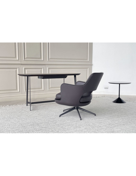 Poltrona Eliseo in pelle marrone (Offerta Expo) Flexform - 3