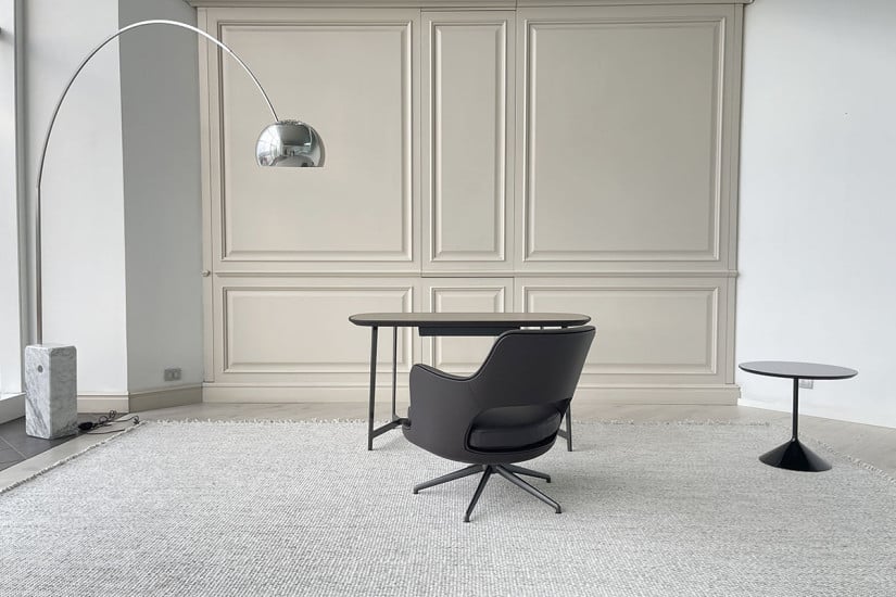 Fauteuil Eliseo en cuir marron (Offre Expo) Flexform - 5