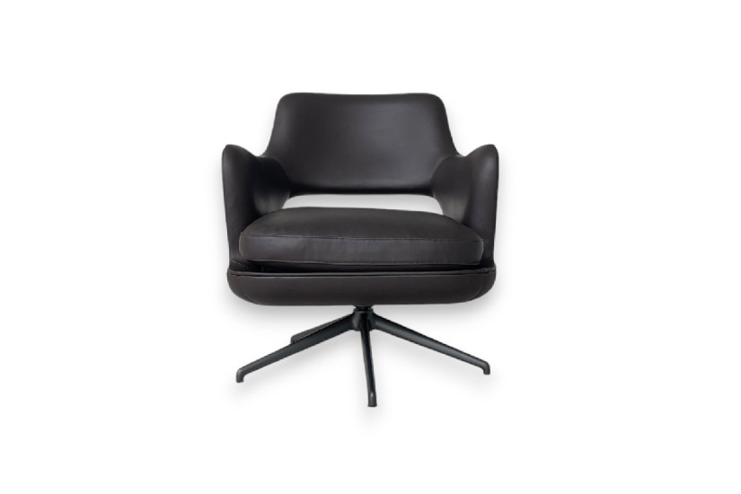 Fauteuil Eliseo en cuir marron (Offre Expo) Flexform - 7