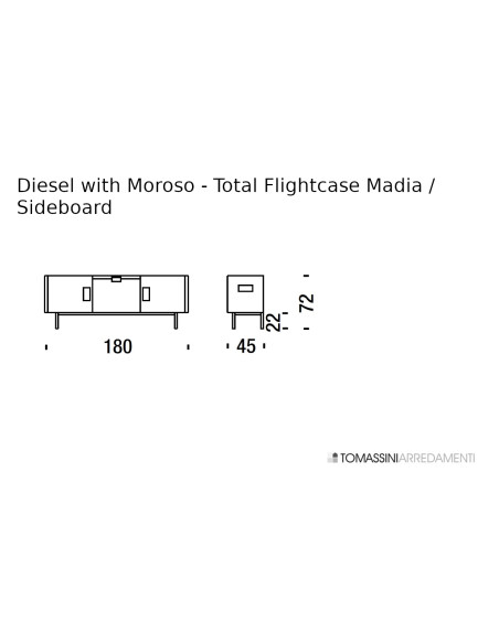 Madia Total Flightcase nera (Offerta Expo) Diesel with Moroso - 10