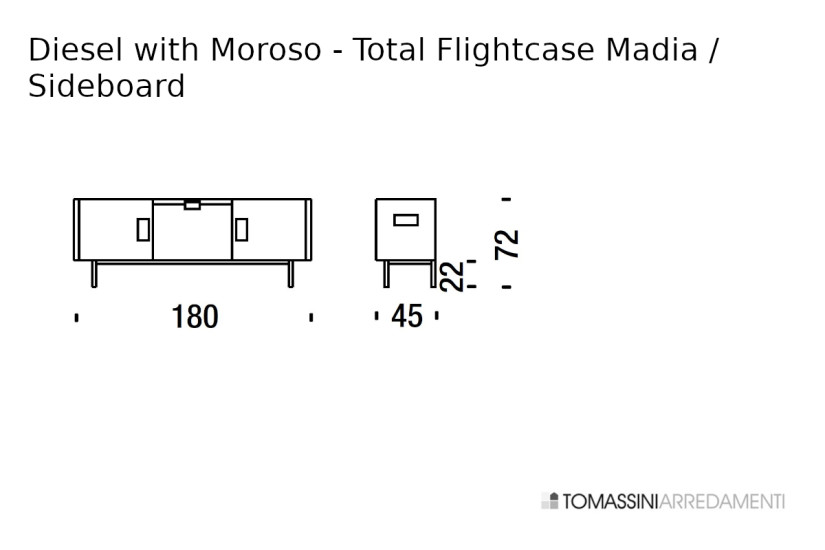 Madia Total Flightcase nera (Offerta Expo) Diesel with Moroso - 10