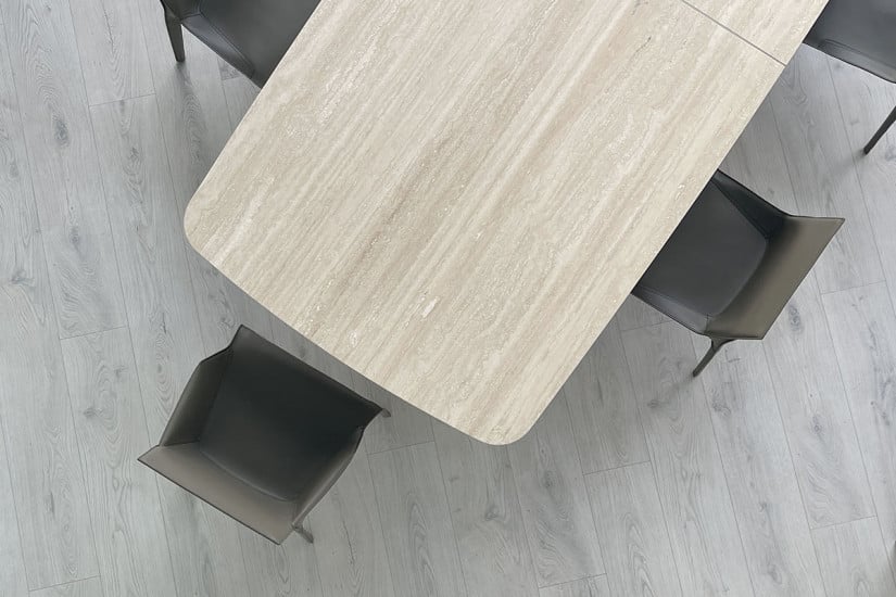 Monolith Travertine Table (Expo Offer) Poliform - 6