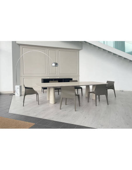 Tavolo Monolith in travertino (Offerta Expo) Poliform - 1
