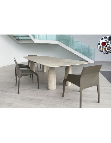 Tavolo Monolith in travertino (Offerta Expo) Poliform - 5