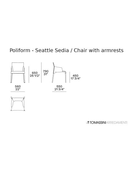 Seadia Seattle avec accoudoirs (Offre Expo) Poliform - 8