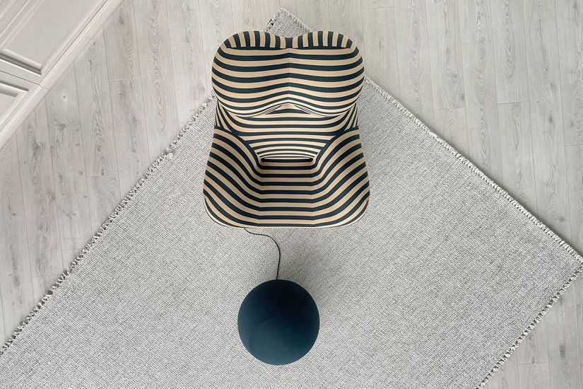 Up 50 Armchair in Two-Tone Fabric (Expo Offer) B&B Italia - 7