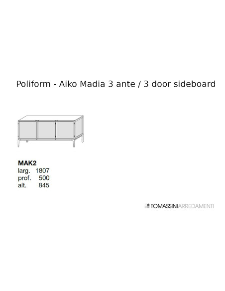 Madia Aiko a 3 ante (Offerta Expo) Poliform - 8