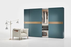 Class Flush-Closing Sliding Doors Wardrobe Novamobili - 6 2