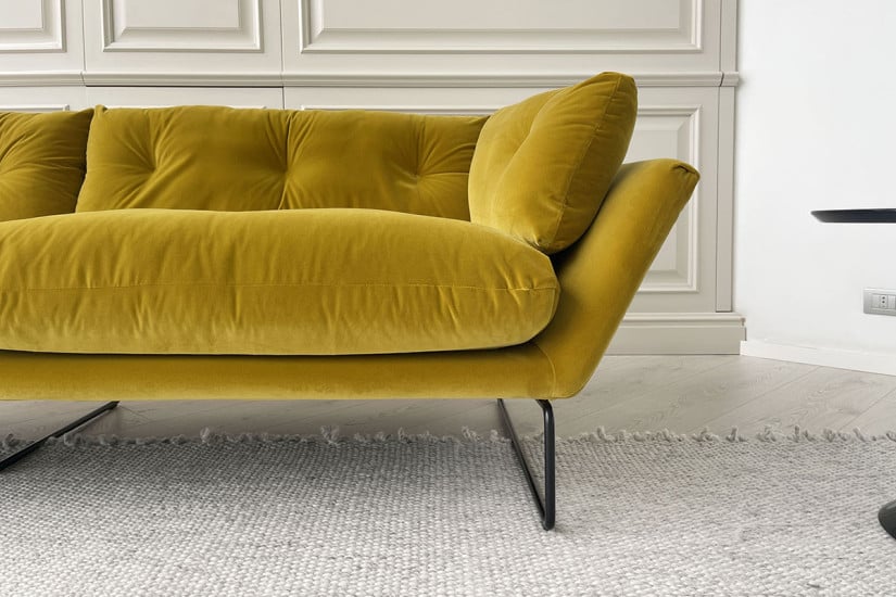 Divano New York Suite in velluto giallo (Offerta Expo) Saba - 3
