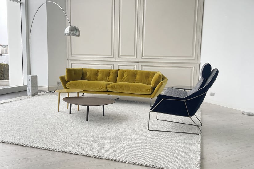 New York Suite Yellow Velvet Sofa (Expo Offer) Saba - 4