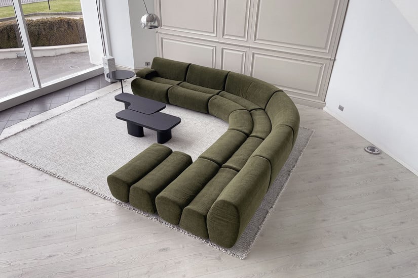 Ernest Green Fabric Sofa (Expo Offer) Poliform - 4