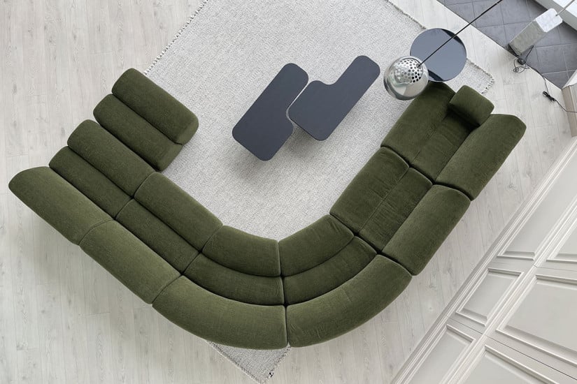 Ernest Green Fabric Sofa (Expo Offer) Poliform - 5