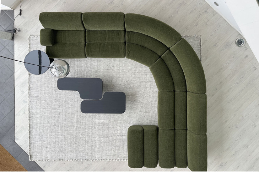 Ernest Green Fabric Sofa (Expo Offer) Poliform - 6