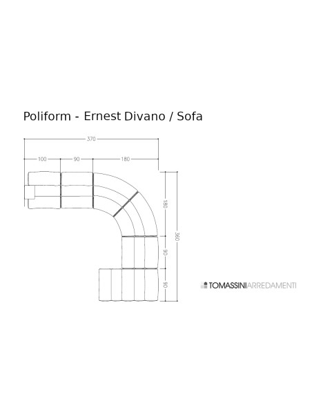 Ernest Green Fabric Sofa (Expo Offer) Poliform - 8