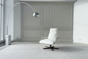 Fauteuil et Pouf Clori en tissu blanc (Offre Expo) Giorgetti - 8 2