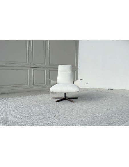 Poltrona e Pouf Clori in tessuto bianco (Offerta Expo) Giorgetti - 2