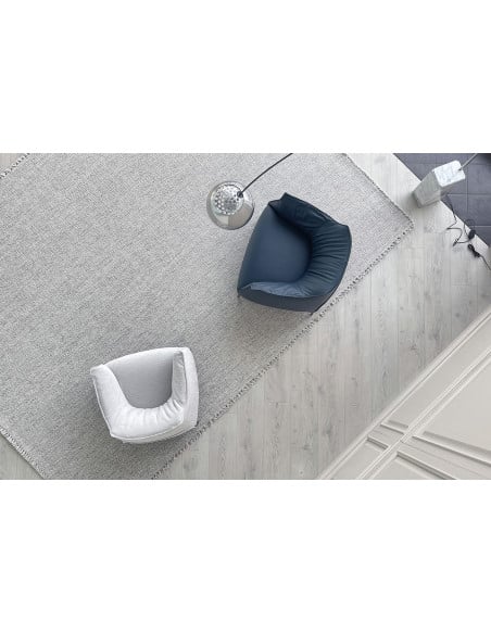 Archibald Large Blue Leather Armchair (Expo Offer) Poltrona Frau - 6