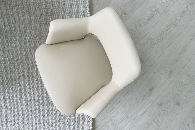 Chaise Sophie Lite en cuir beige (Offre Expo) - 5