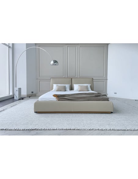 Lit Adam en cuir beige (Offre Expo) Giorgetti - 1