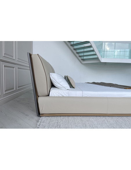 Letto Adam in pelle beige (Offerta Expo) Giorgetti - 3