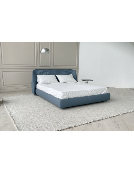 Archibald Blue Leather Bed (Expo Offer) Poltrona Frau - 2
