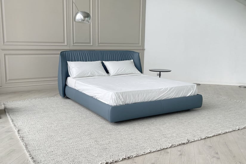Lit Archibald en cuir bleu (Offre Expo) Poltrona Frau - 2
