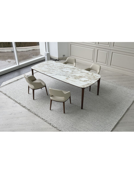 Henry Table in Calacatta marble (Expo Offer) Poliform - 2