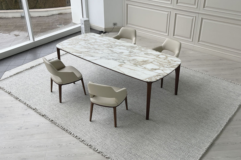 Table Henry en marbre Calacatta (Offre Expo) Poliform - 2